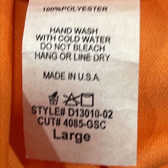 NWOT Fab’rik Orange fringe dress. Size L large 12/14 - Picture 7 of 7